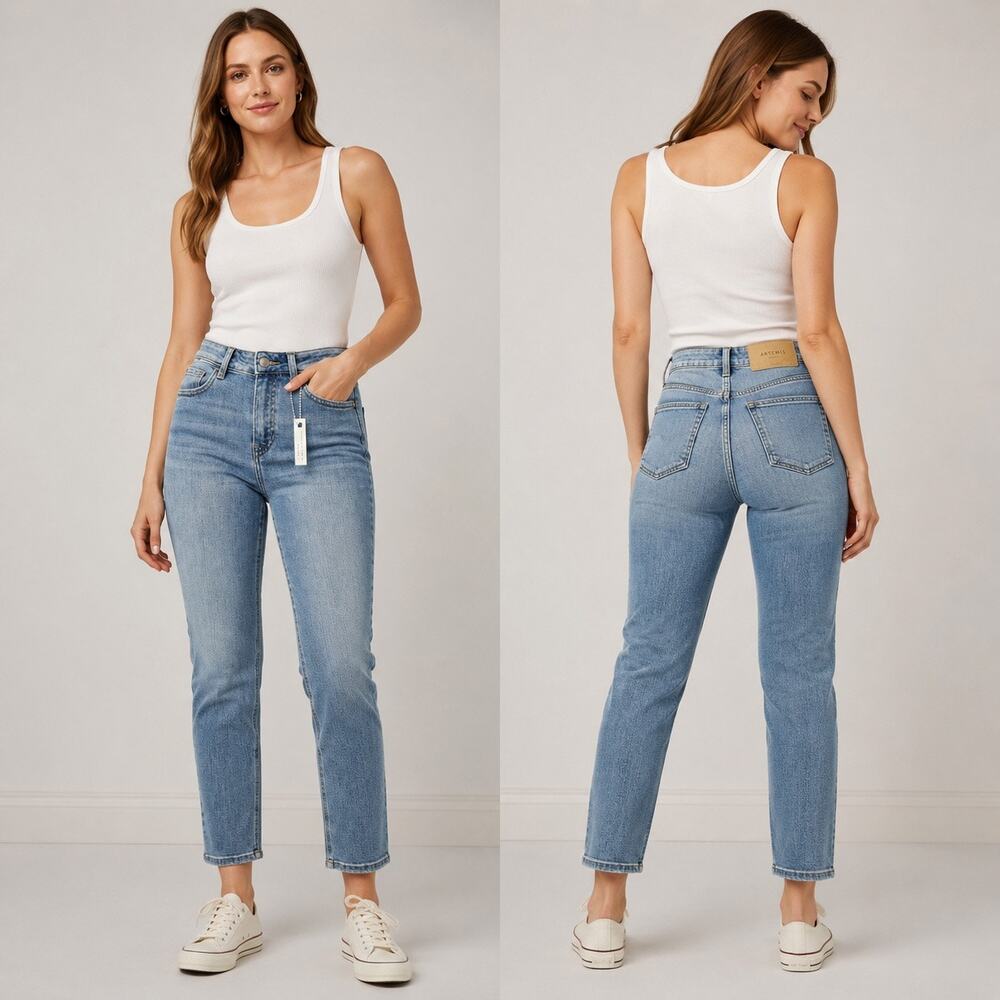 Artemis Vintage Boutique High Rise Slim Straight Ankle Jeans 1/24 NWT